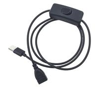 Adaptadores USB macho hembra en miniatura, construcción de control, 2 A, mayor salida de potencia para aparatos eléctricos, cable USB pequeño con interruptores de encendido/apagado