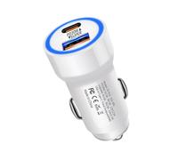 Adaptateur Rapide de chargeur de Voiture - Chargeur Voiture PD 30W à 2 Ports | Bloc de Charge Rapide Pour téléphone Portable, Adapteur -cigare USB C | Charge Rapide Pour, Andro