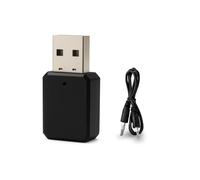 Adaptateur USB Bluetooth, Adaptateur Bluetooth 5.1, Récepteur Avec Câble Audio 3,5mm, Clé Plug and Play, Mode AUX/USB Double Sortie pour Haut Parleurs