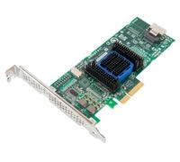 Adaptec 6405H - Controlador Raid (Alcance de Temperatura operativa: 0-55 °C, Interfaz de Host PCIe, Interno), Verde, Gris