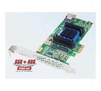 Adaptec Tarjeta de controlador Hub de 4 puertos 6405E 2271700-R SFF-8087 Raid 0/1/10/1E 128 M perfil bajo electrónica electrónica de consumo