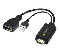 Adapter HDMI z zasilaniem USB na DisplayPort 4K*30Hz M/F
