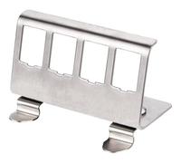Adaptador para carril din roline sin equipar, para 4 keystones