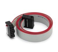 Adapter Universe Cable de conexión IDC 2 x 5, cable plano hembra de 10 pines, 60 cm, AVR JTAG