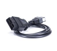 Adapter Universe Cable de extensión OBD 2 II de 1m, conector adaptador de interfaz de diagnóstico de 16 polos