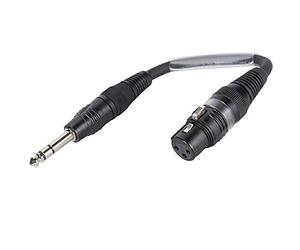 Adaptercable XLR (F) / 0.15m estéreo Jack
