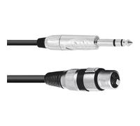 Adaptercable XLR (F) / Jack estéreo 2m bk