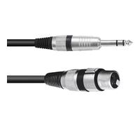 Adaptercable XLR (F) / Jack estéreo de 0,9 m bk