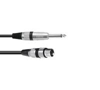 Adaptercable XLR (F) / Jack mono 0.9m bk