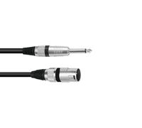 Adaptercable XLR (M) / Jack mono 10m bk