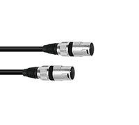 Adaptercable XLR (M) / XLR (M) bk 0.2m