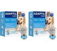 Adaptil Calm - Antiestrés para Perros - Solo en casa, Miedos, Ruidos Fuertes, Adopción - Difusor + Recambio 48ml (Paquete de 2)