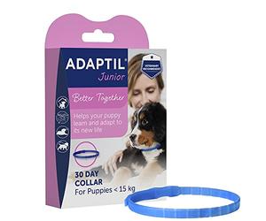 ADAPTIL Collar Ajustable para Cachorros, Probado para Ayudar a Reducir el llanto Nocturno, Comodidad Cuando se Deja Solo en casa, Entrenamiento y socilización, Cachorro