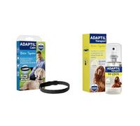ADAPTIL Pack Antiestrés para Perros Medianos y Grandes: Calm Collar M/L + Transport Spray 60ml - Viajes, Transportín, Aprendizaje, Miedo a Ruidos, Adopción
