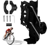 Adaptive Cycling Bottle Holder, 360 Degree Rotating Motorcycle Bicycle Water Bottle Holder, Adjustable Automatic Clamping Mechanism, Handlebar Crash Bar Mount Cup Cage, 2'' - 3'' Cup(Black)