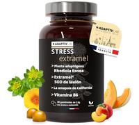 Adaptivlab Extramel STRESS - Rhodiola Rosea Natural Antiestres Adultos Complementos Alimenticios con Vitamina B6 para reducir Estres y Ansiedad - Delicioso sabor a Melocotón