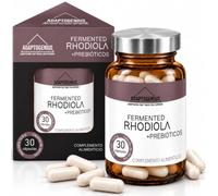 Adaptogenius Rhodiola Rosea Pura Fermentada, Raiz 8:1, 30 Capsulas | Con p-Tyrosol, Salidrosida y Alcoholes Cinamicos, FOS Prebiotico, 1 Capsula al Dia, Capsula Vegetal, Toma en Ayunas