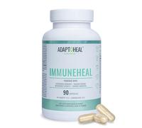 Adaptoheal Immuneheal - Adaptógenos para las Defensas - 90 Cápsulas | Con cordyceps, reishi, equinácea, ginseng rojo coreano, apoyo inmunitario, vegano, sin gluten, laboratorio español