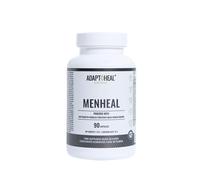 Adaptoheal Menheal - Adaptogenos Testosterona Hombre y Salud Masculina - Maca Negra + Ginkgo Biloba + Saw Palmetto + Rhodiola Rosea + Ginseng Rojo Coreano Puro - Vegano, Sin Gluten - 90 cápsulas