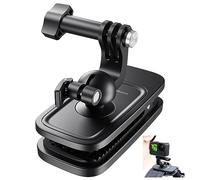 Adaptom° Soporte Clip Giratorio 360 Grados para Mochila para GoPro Hero 13 12 11 10 9 8 7 6 MAX Mini Insta360 dji Osmo con Diseño de Ajuste Rápido, Accesorio para Cámara de Acción