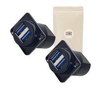 Adaptout 2 conectores USB 3.0 a tornillo, hembra y hembra Flight Case Caisson Patch
