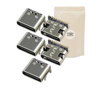 Adaptout X5 - Toma USB C 3.1 para soldar (16 pines, 5 A, 16 conectores ubc c 16 pines, conector USB C