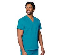 Adar Uniformes médicos Unisex - Top médico Cuello en V - 2600 - Teal Blue - XL