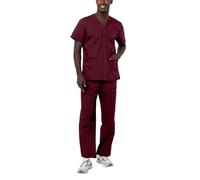 Adar Uniformes médicos Unisex - Uniformes médicos Unisex con cordón - 701 - Burgundy - 3X