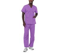Adar Uniformes médicos unisex - Uniformes médicos unisex con cordón - 701 - Lavender - S