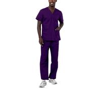 Adar Uniformes médicos unisex - Uniformes médicos unisex con cordón - 701 - Purple - XL