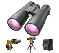 Adasion Prismáticos UHD de 15 x 56 Pulgadas para Adultos de Alta Potencia con Adaptador de teléfono y trípode, Prisma BAK4 súper potentes, prismáticos Impermeables para Caza, observación de Estrellas