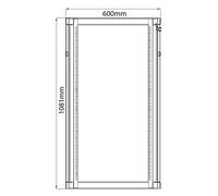 Adastra Gabinete de Rack de 19 Pulgadas para Montaje en Pared o Independiente, 15U x 600 mm de Profundidad