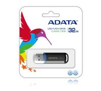 Adata 32gb usb 2.0 black c906 32gb c906, 32 gb, usb type-a, ac906-32g-