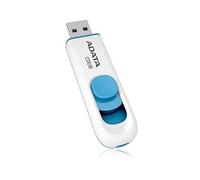 ADATA 4GB C008 Unidad Flash USB USB Tipo A 2.0 Azul, Blanco - Memoria USB (4 GB, USB Tipo A, 2.0, 10 g, Azul, Blanco)