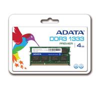 ADATA 4GB DDR3 SO-DIMM 1333 SC Kit módulo de - Memoria (4 GB, DDR3, 1333 MHz, 204-Pin SO-DIMM)
