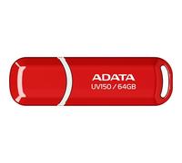 ADATA 64GB DashDrive UV150 unidad flash USB USB tipo A 3.0 (3.1 Gen 1) Rojo - Memoria USB (64 GB, USB tipo A, 3.0 (3.1 Gen 1), Tapa, 9 g, Rojo)