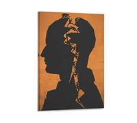 ADATA Abstract Imagination Art Climbing Stairs Psychology Poster Canvas Wall Art Room Decor Aesthetics Wall Paintings Gifts 12 x 18 pulgadas (30 x 45 cm) Frame-Style-1
