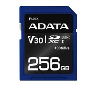 ADATA Tarjeta SDXC ASDX256GUI3V30S-R 256 GB Clase 10 UHS-I 100 MB/s Negro/Azul
