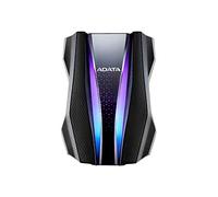 ADATA HD770 HDD Externo de 2,5 Pulgadas USB 3.2, 2TB, Negro, diseño Resistente, iluminación RGB, IP68 Impermeable y a Prueba de Polvo, Resistente a los Golpes