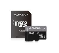 ADATA Micro SDXC 64GB - Tarjeta microSD de 64 GB, Negro