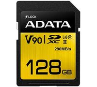 Tarjeta ADATA Premier ONE 128GB SDXC - UHS-II Clase 10 (U3) - Velocidad de vídeo V90 (8K) - R-W 290-260 MB/s