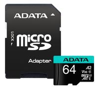ADATA microSDXC/SDHC UHS-I U3 64GB c/adapt