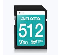 ADATA Premier Pro - Memoria Flash SDXC Clase 10 UHS-I (512 GB, SDXC, Clase 10, UHS-I, 100 MB/s, Azul)