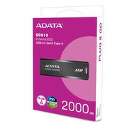 ADATA SC610 SSD Externo 2TB USB 3.2 Gen2 Negro