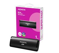 Adata Se760 256 Gb Ssd, Negro, Usb-C 3.2 Gen 2 Unidad de Disco Duro Externo