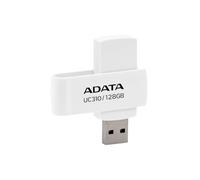 ADATA UC310 64GB USB 3.2 Gen 1 Flash Drive | Velocidad de Lectura 100 MB/s | Ligera y Elegante | Negro | Compatible con Windows, Mac y Linux (Blanco)