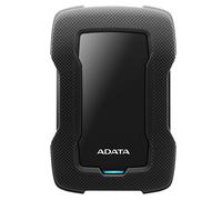 ADATA Unidad de Disco Duro Externa HD330 Negro 2TB USB 3.2 Gen.1 Mantiene Sus Datos Seguros con una Carcasa de Silicona en el Exterior
