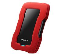 ADATA Unidad de Disco Duro Externa HD330 Rojo 2TB USB 3.2 Gen.1 Mantiene Sus Datos Seguros con una Carcasa de Silicona en el Exterior