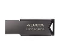 ADATA Unidad Flash USB UV355 128GB USB3.0 Flash Drive- Business Fashion with Elegant Design,compaitable to 4K Video and High Solution Photo, Silver