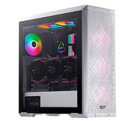 ADATA XPG Defender Mid-Tower PC Chassis, Full-Size E-ATX with Mesh Front Panel Design, Perforated Cooling PSU Chamber, Removable Dust Filter, I/O USB 3.0 Ports, White